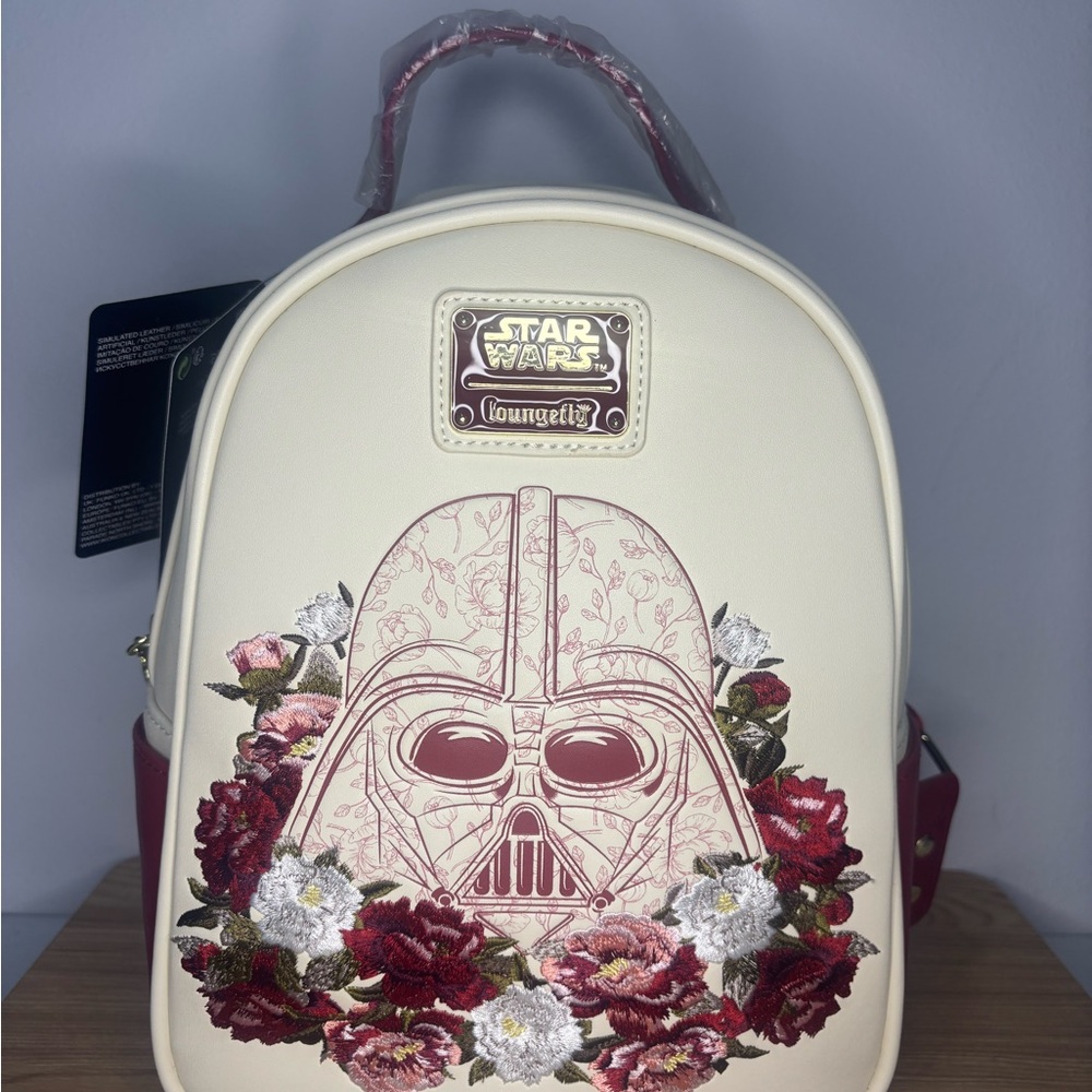 Loungefly Star Wars Vader Cream and Red Backpack